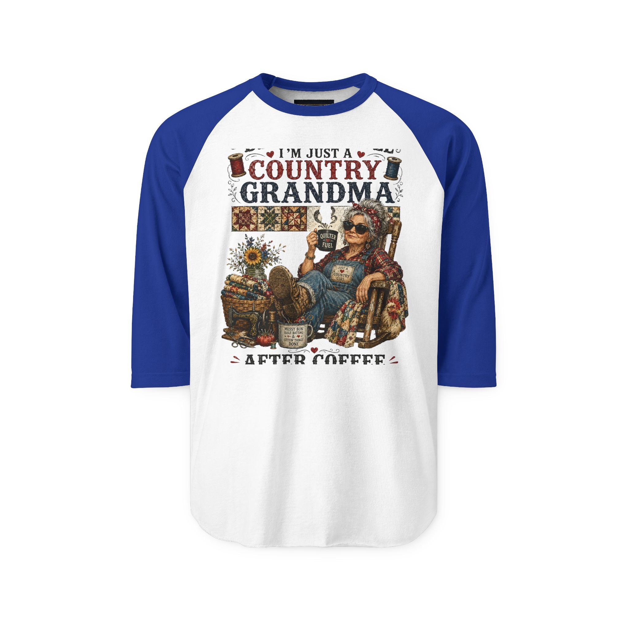 Country Girl Raglan Shirt – "Country" Graphic 3/4 Sleeve Baseball Tee