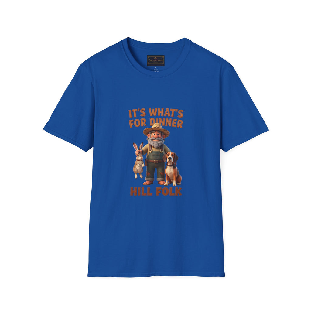 It's What's For Dinner Hill Folk T-Shirt — Funny Country Farmer Graphic Tee