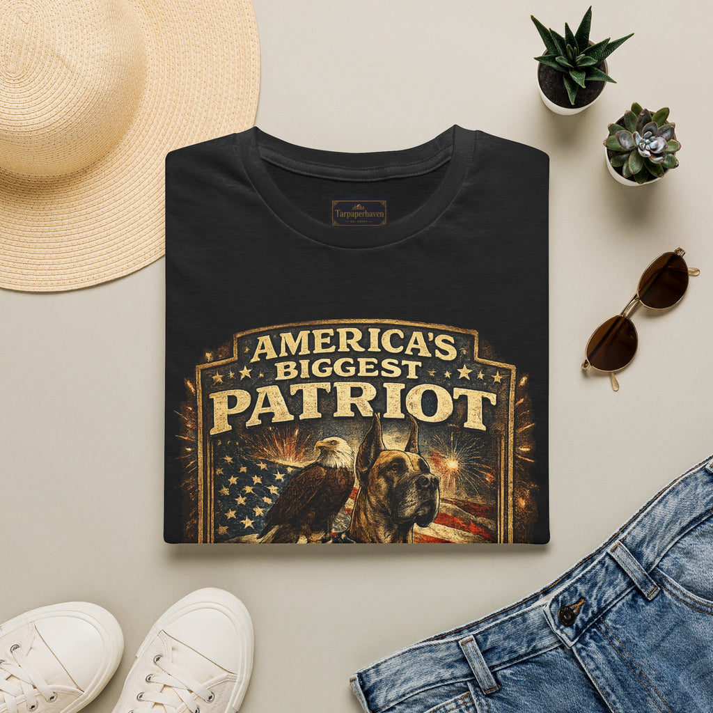 Patriot T-Shirt — Great Dane 1776–2026 Vintage Eagle Flag Tee