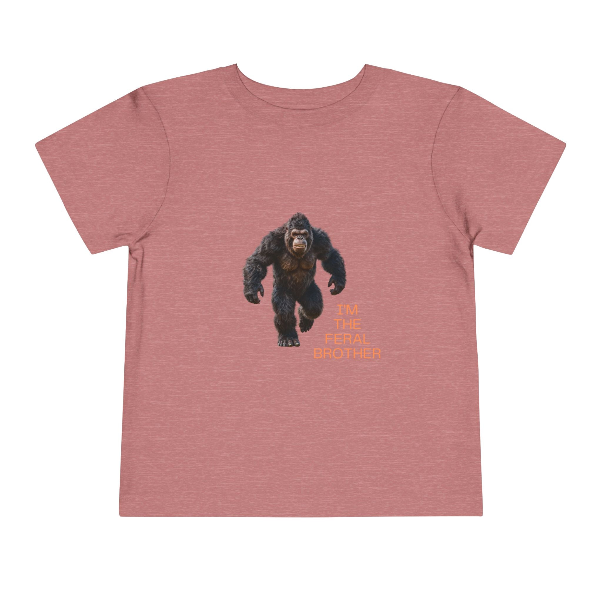 Toddler Tee — "I’m the Feral Brother" Sasquatch Graphic