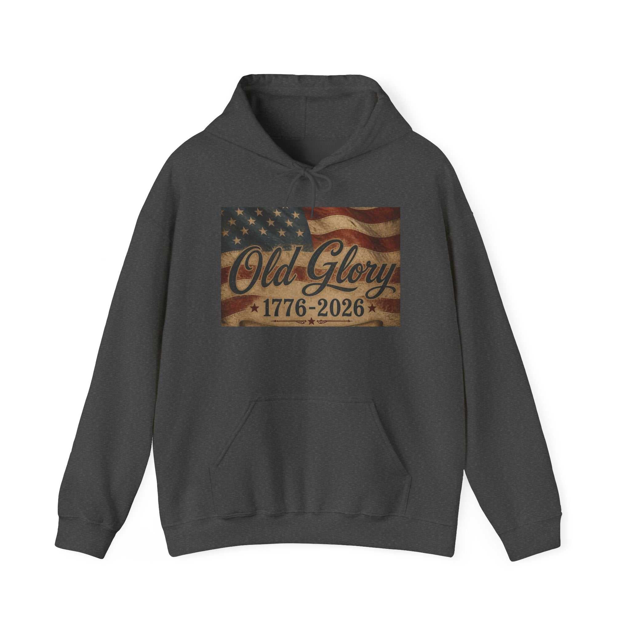Patriotic Old Glory 1776-2026 Hoodie — American Flag Sweatshirt