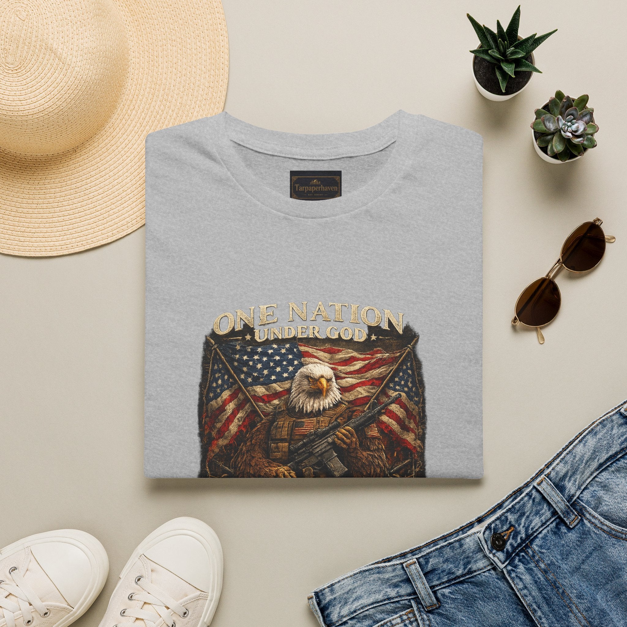 American Flag Patriotic Graphic Tee