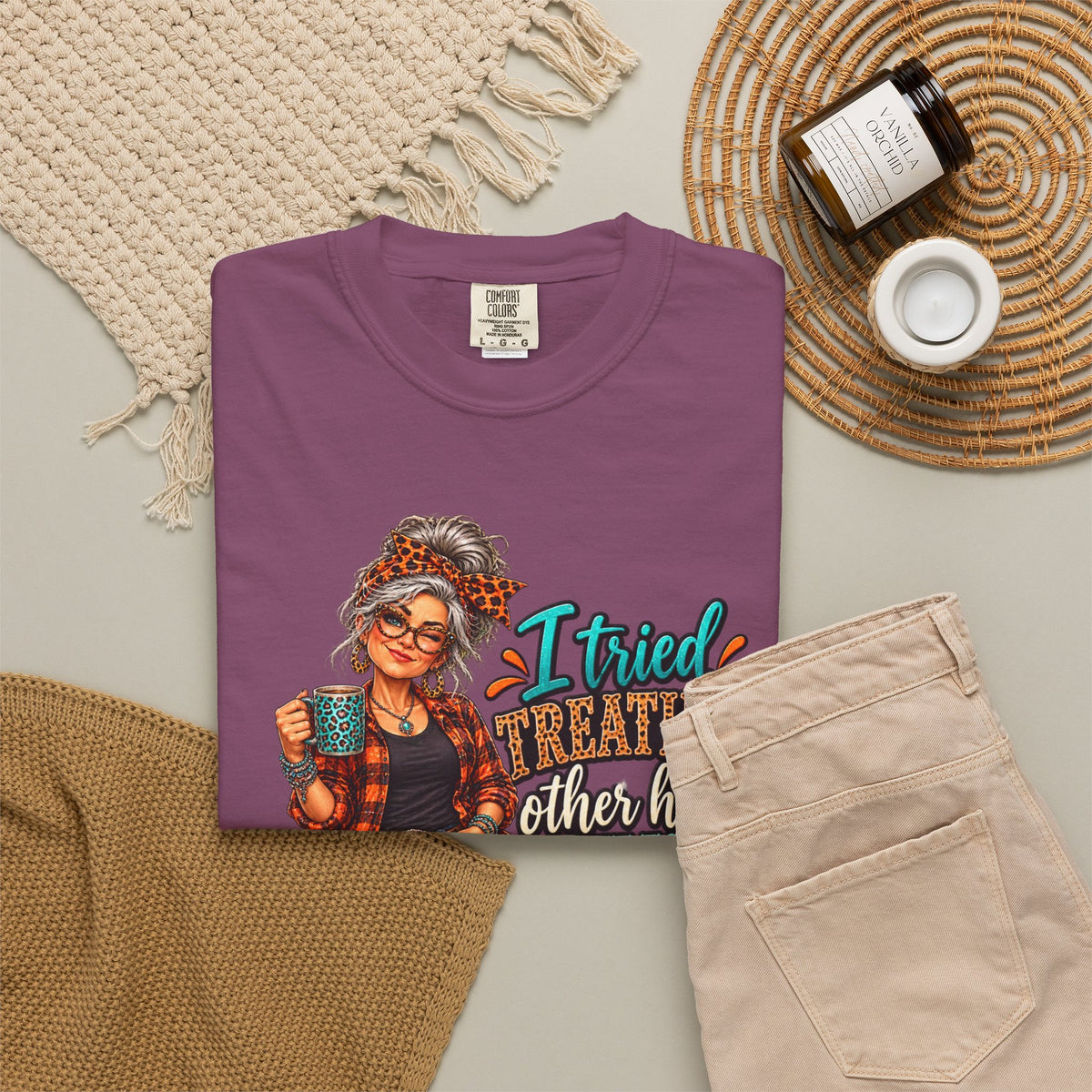 Graphic T-Shirt — "I Tried Treating Others How I Want to Be Treated" Retro Gen X Design