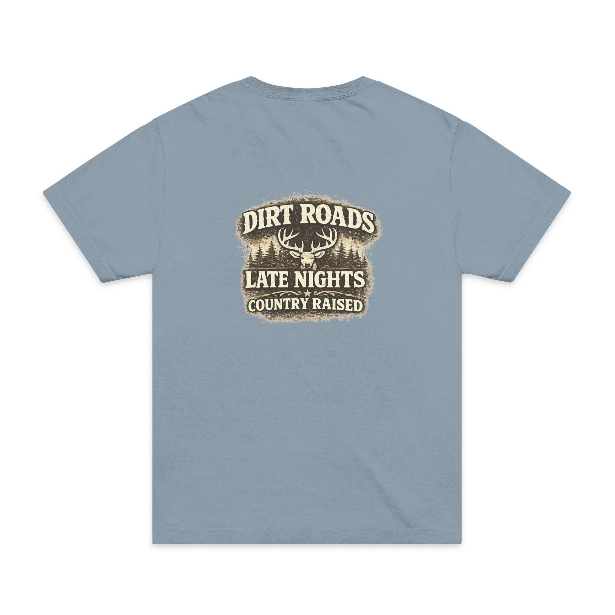 Country Raised 'Dirt Roads Late Nights' Garment-Dyed T-Shirt
