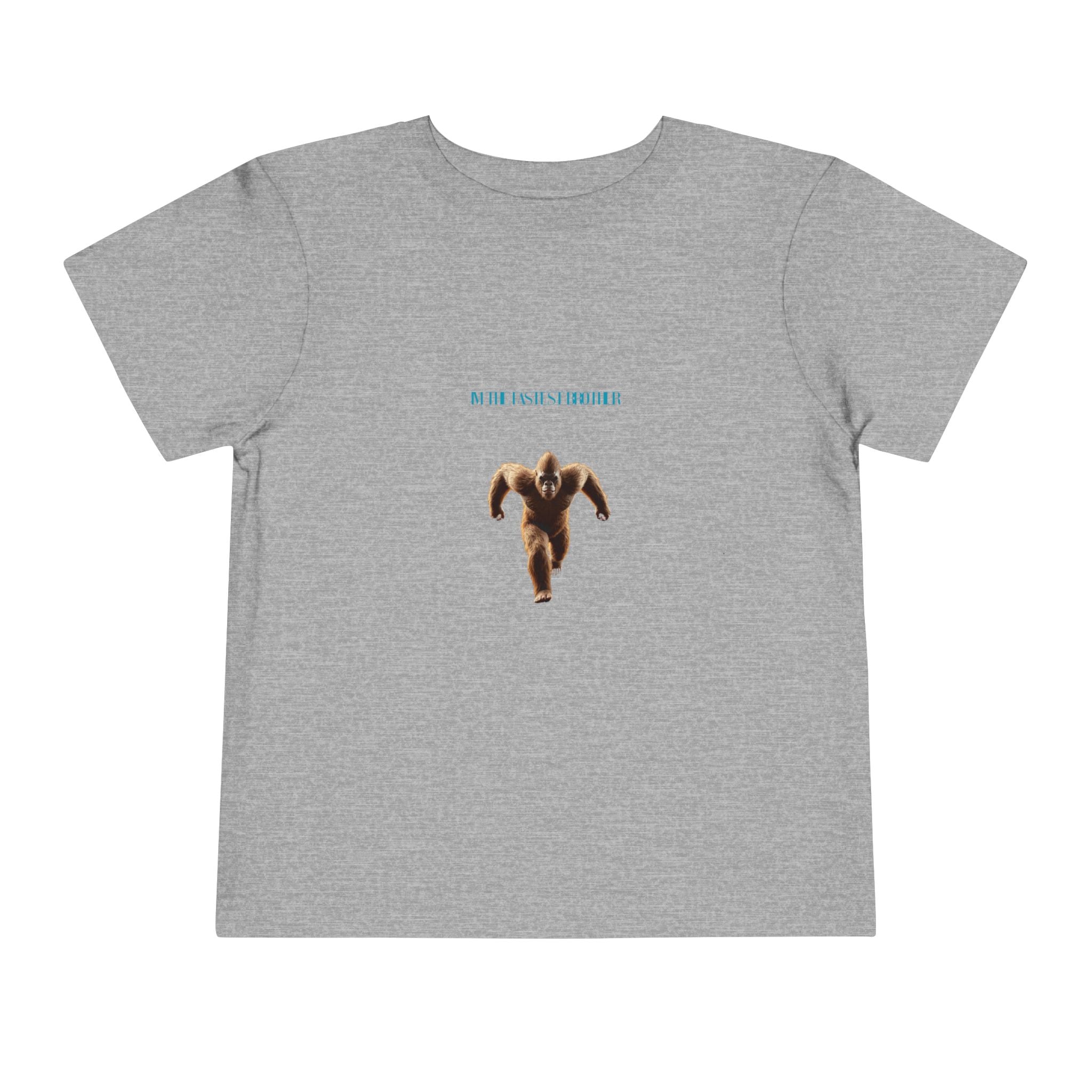 Toddler Tee with Running Sasquatch Print — Kids Shirt