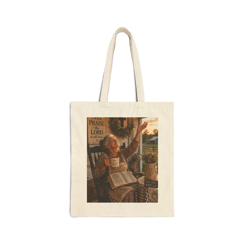 Christian Faith Prayer Church Tote Bag