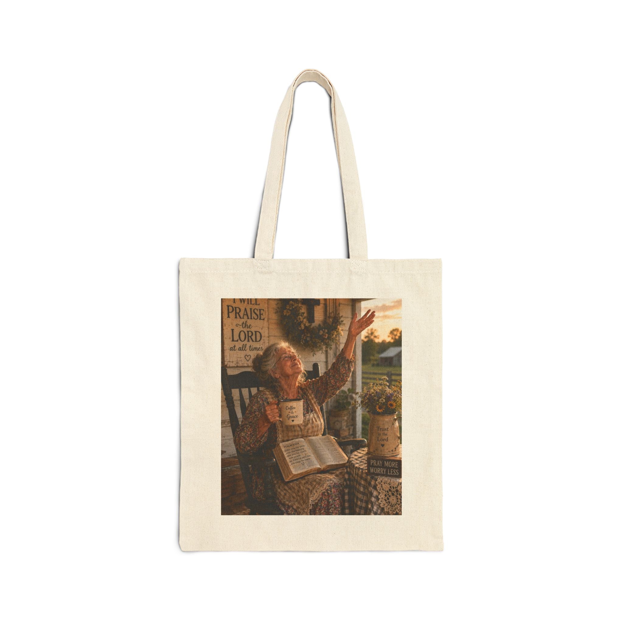 Christian Faith Prayer Church Tote Bag
