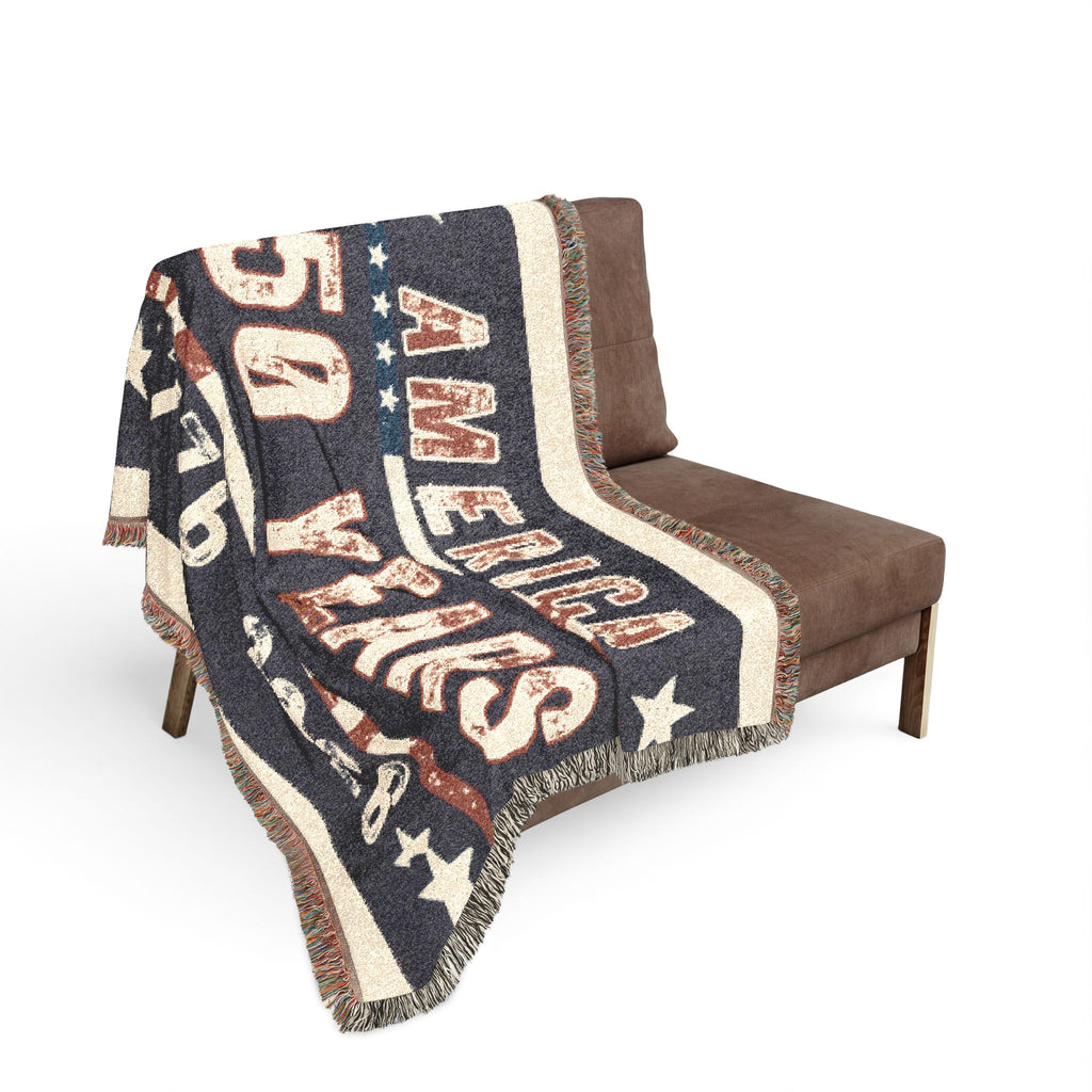 America 250 Years Woven Blanket — 1776–2026 Commemorative Throw