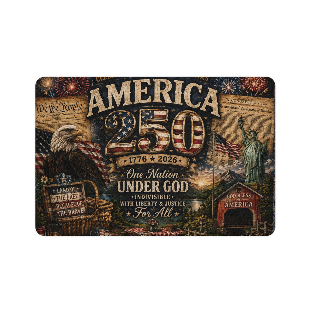 America 250 Patriotic Pet Food Mat (12x18)
