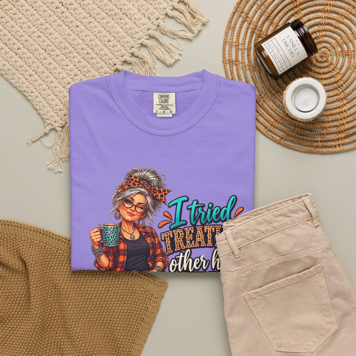 Graphic T-Shirt — "I Tried Treating Others How I Want to Be Treated" Retro Gen X Design