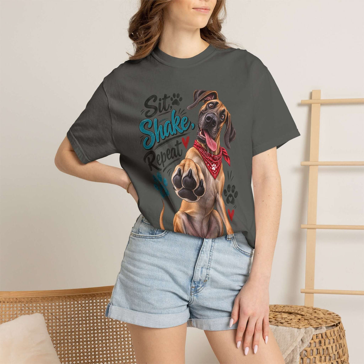 Great Dane Paw Print Tee