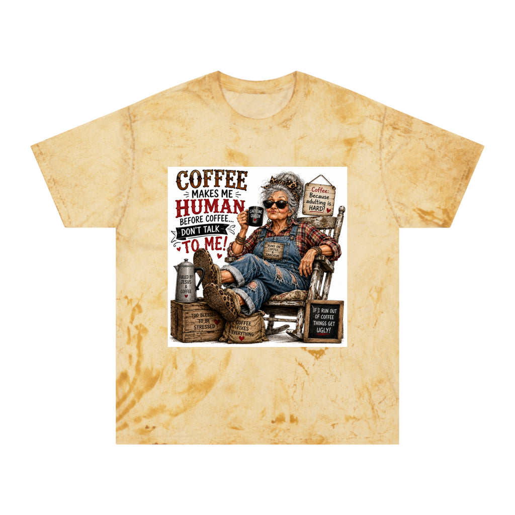 Funny Vintage Grandma Coffee Addict Tee