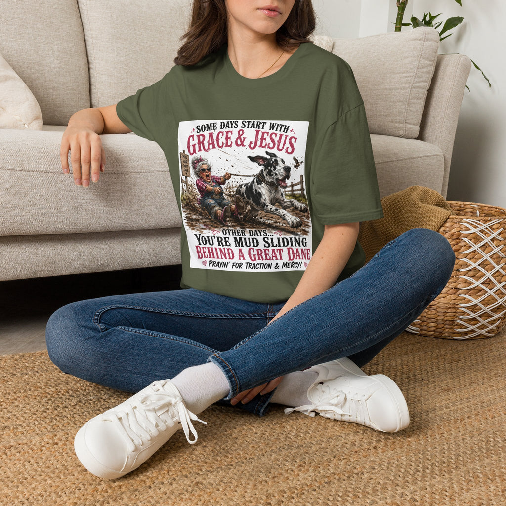 Christian Great Dane Mud-Slinging Graphic Tee