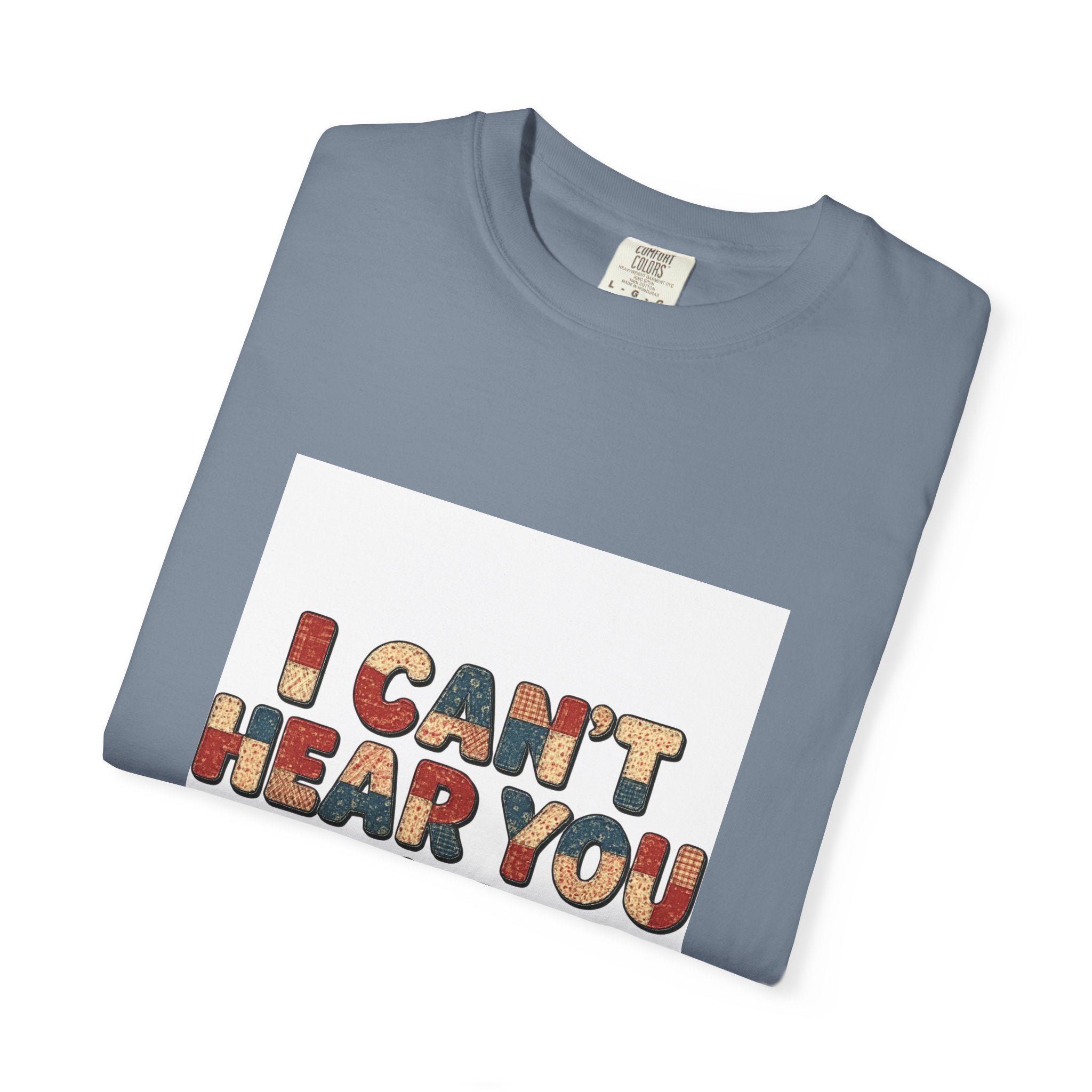 Quilting T-Shirt — "I Can't Hear You I'm Quilting" Retro Craft Tee