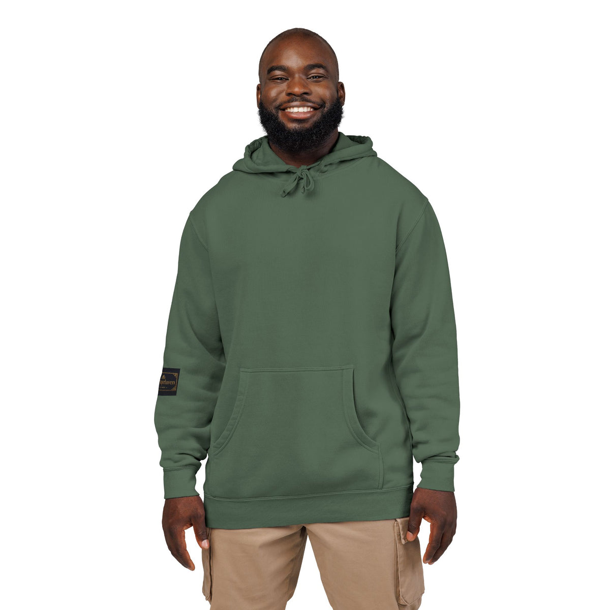 Faith Over Fear Hoodie — Pigment-Dyed Inspirational Pullover