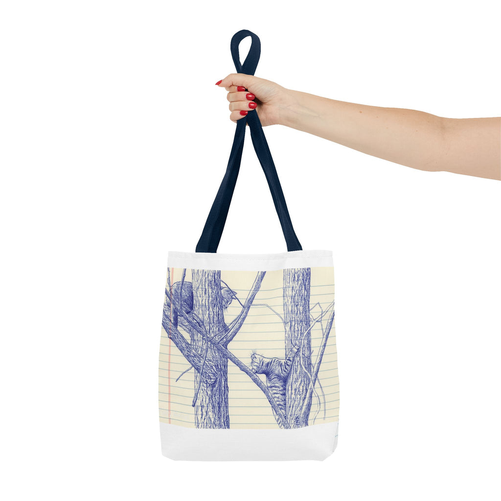 Ballpoint Sketch Cat Tote