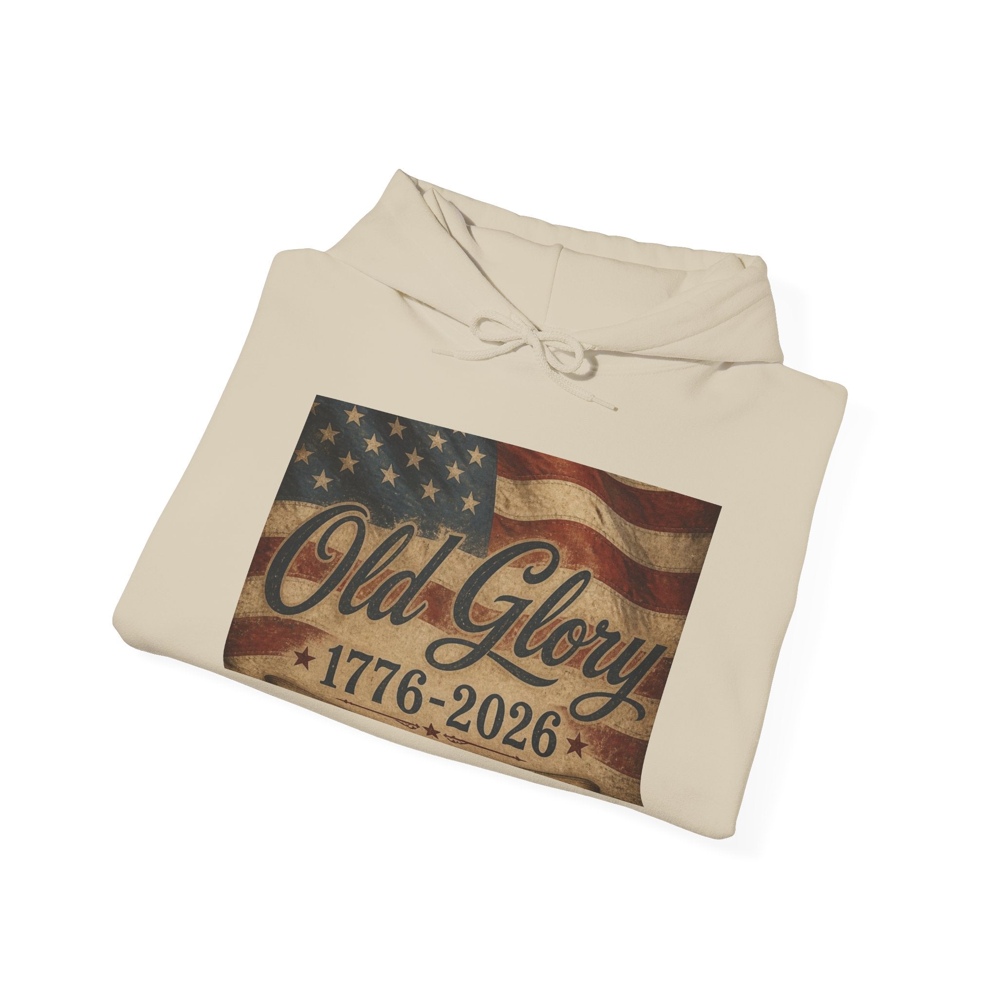 Patriotic Old Glory 1776-2026 Hoodie — American Flag Sweatshirt
