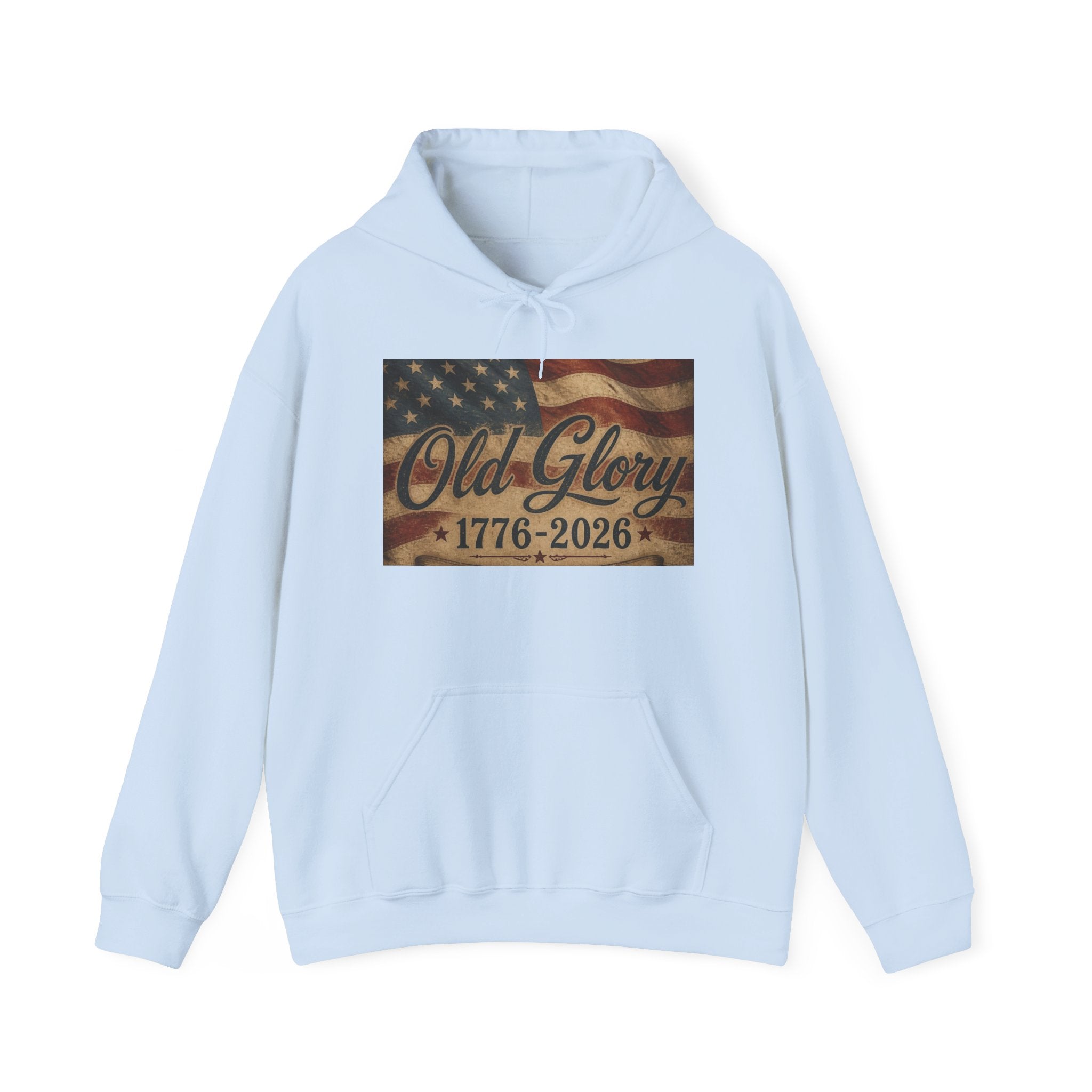 Patriotic Old Glory 1776-2026 Hoodie — American Flag Sweatshirt