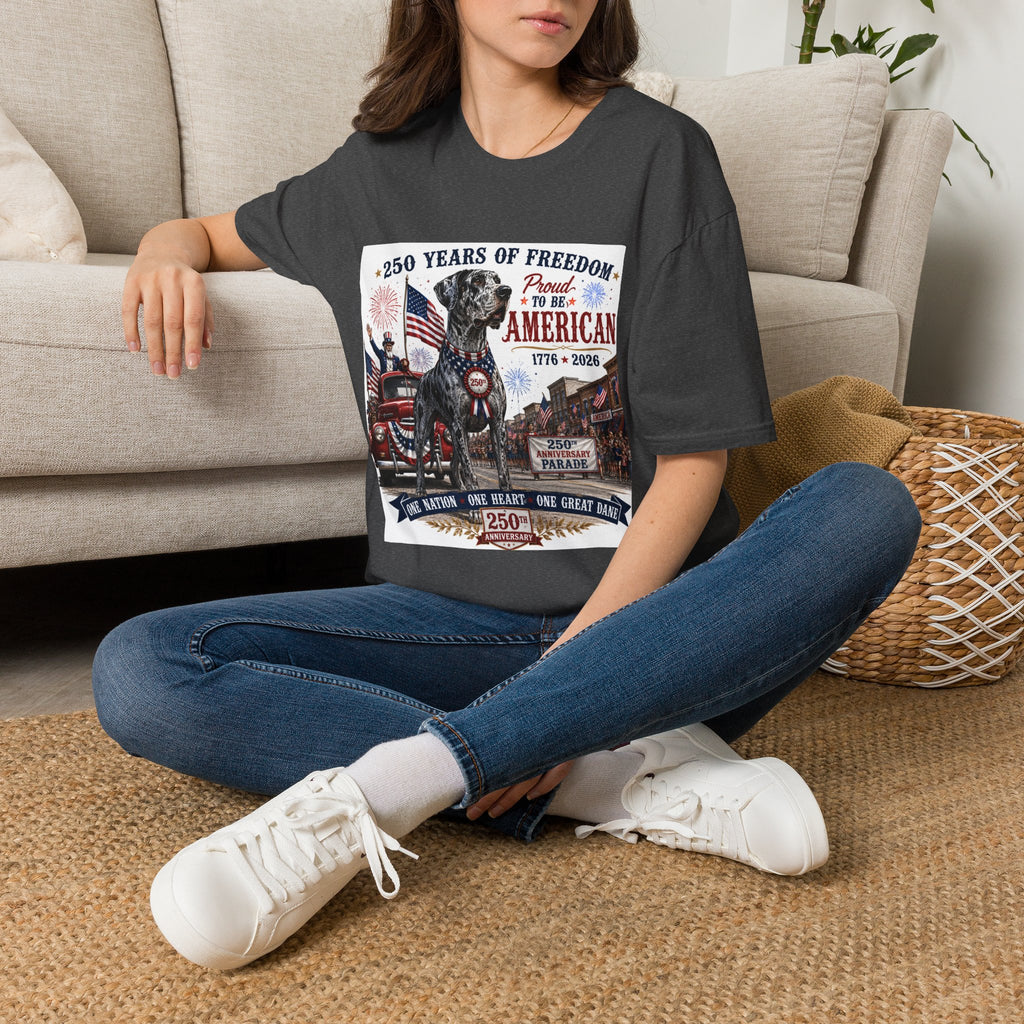 250th Great Dane T-Shirt — 1776–2026 Patriotic Tee