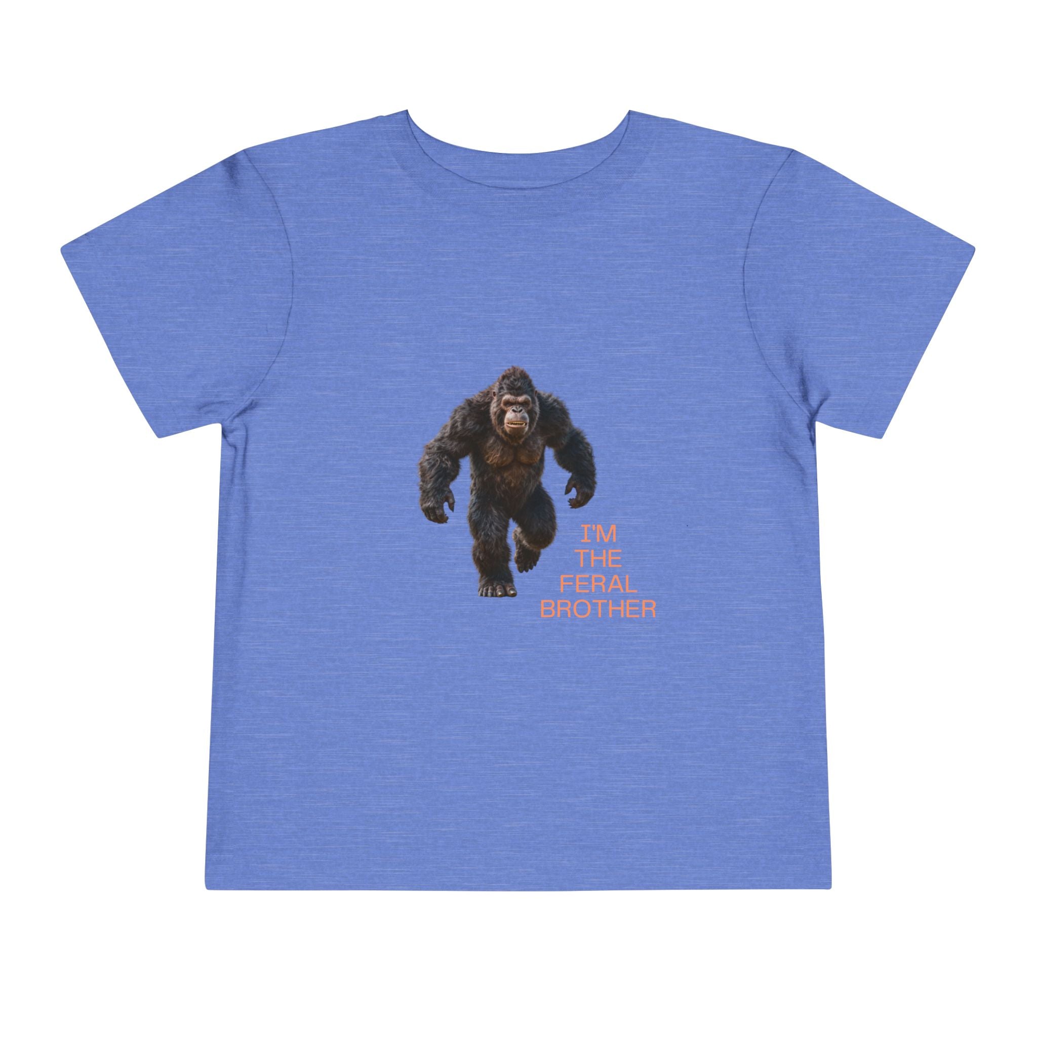 Toddler Tee — "I’m the Feral Brother" Sasquatch Graphic