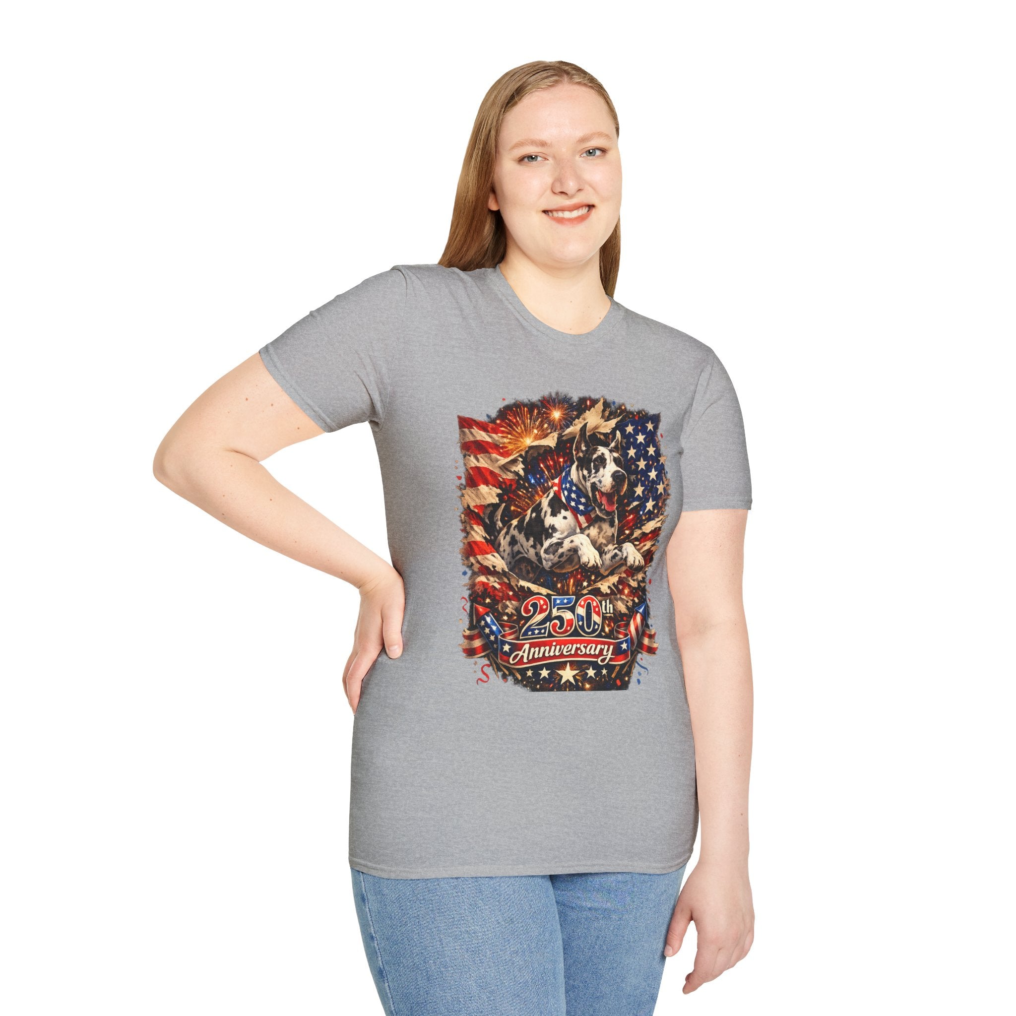 Patriotic 250th Great Dane T-Shirt