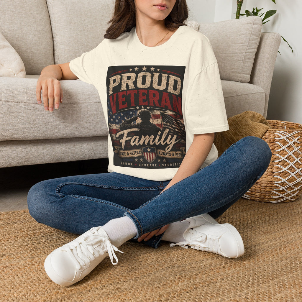 Proud Veteran T-Shirt — Patriotic Military Family Tee