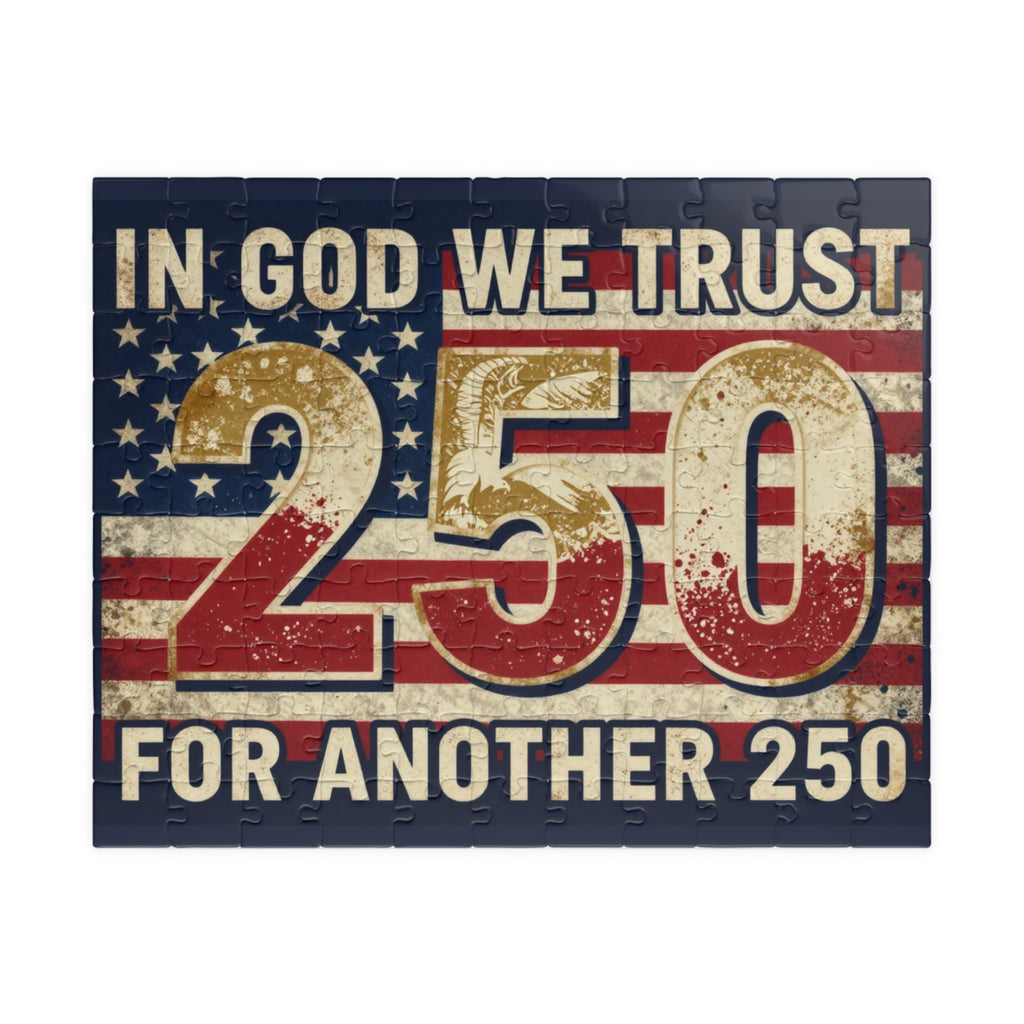 Patriotic "In God We Trust 250 For Another 250" Jigsaw Puzzle