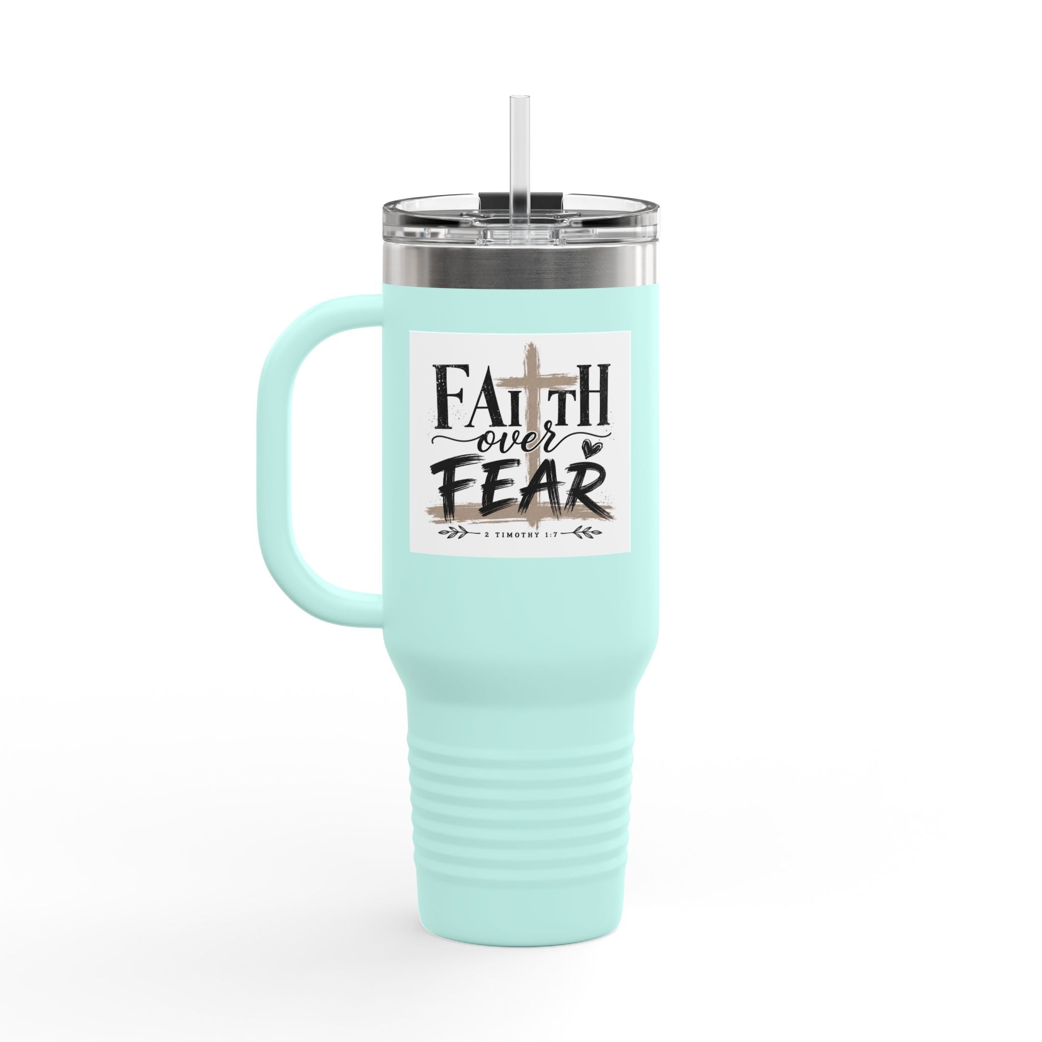 40oz Insulated Travel Mug Country Granny Coffee Addict