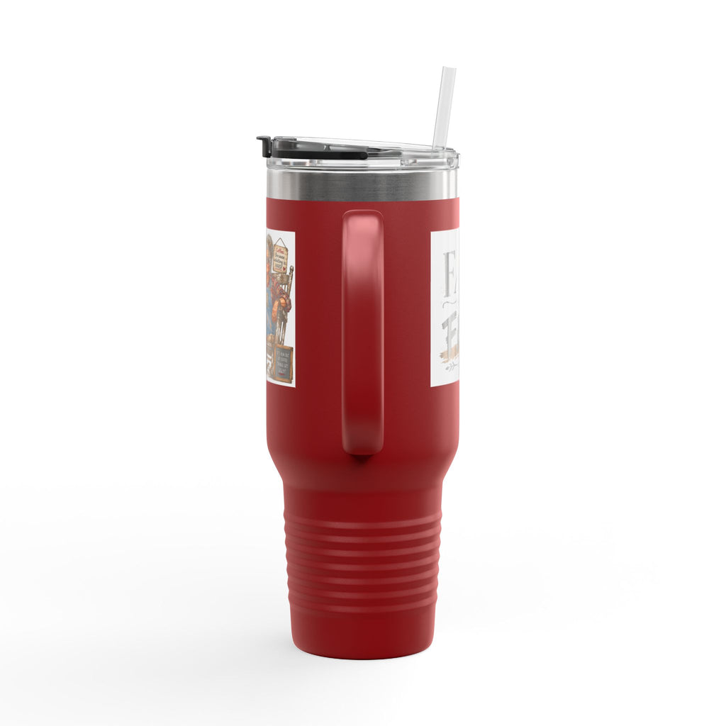 40oz Insulated Travel Mug Country Granny Coffee Addict