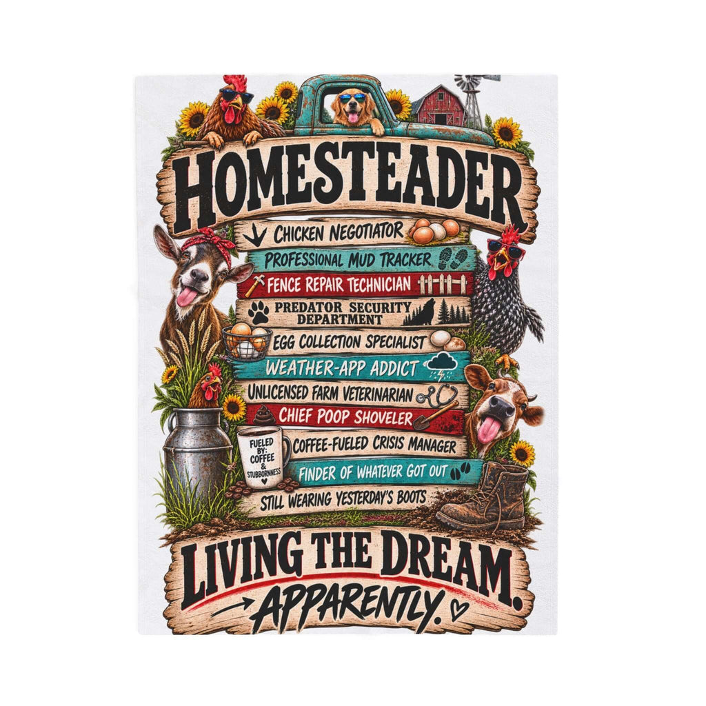 Homesteader Velveteen Plush Blanket