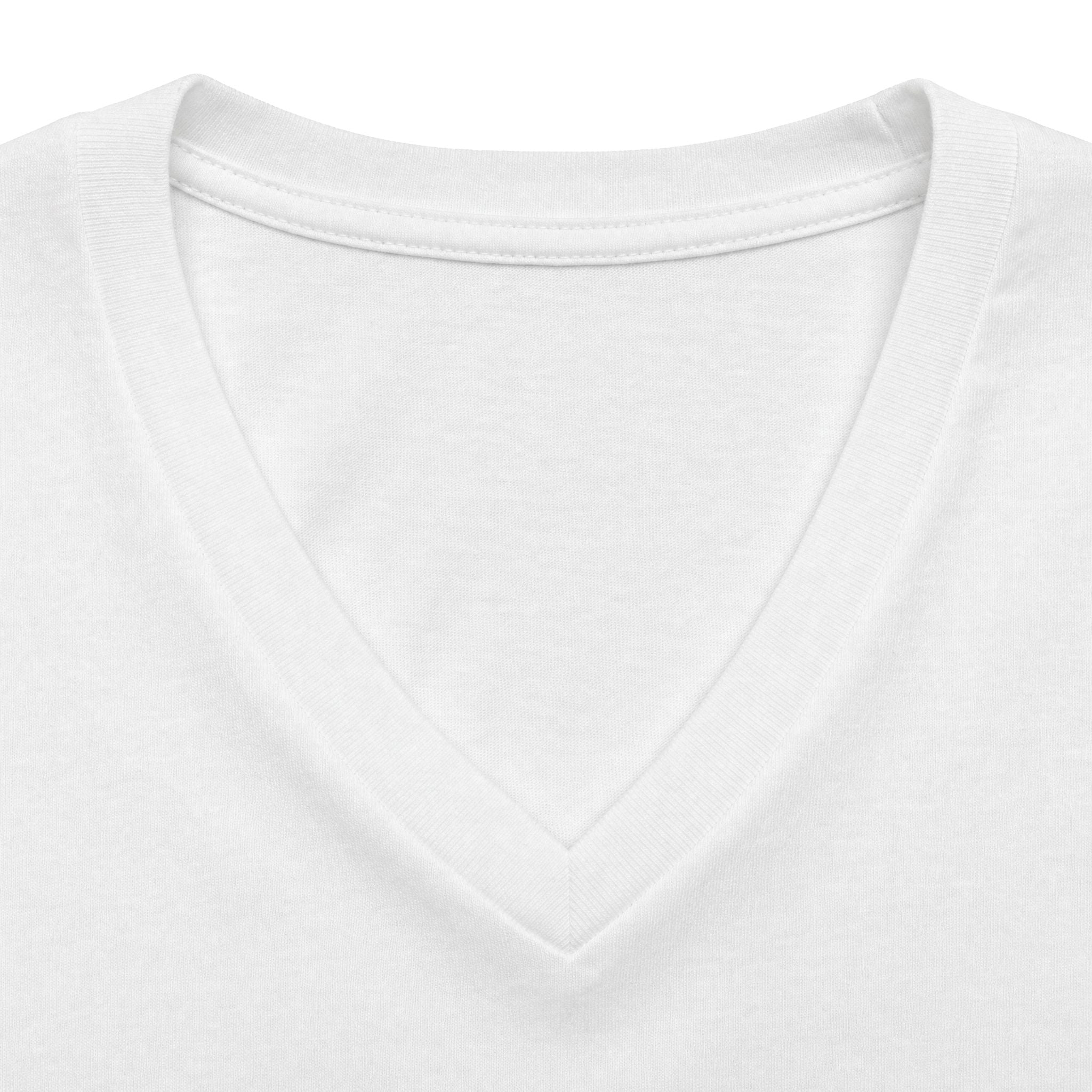V-Neck Tee — "It's 10 PM... Do You Know Where Your Kids Are?" Retro Dog Graphic