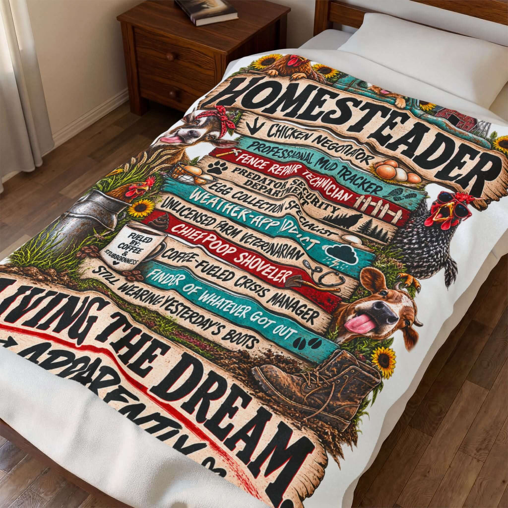 Homesteader Velveteen Plush Blanket