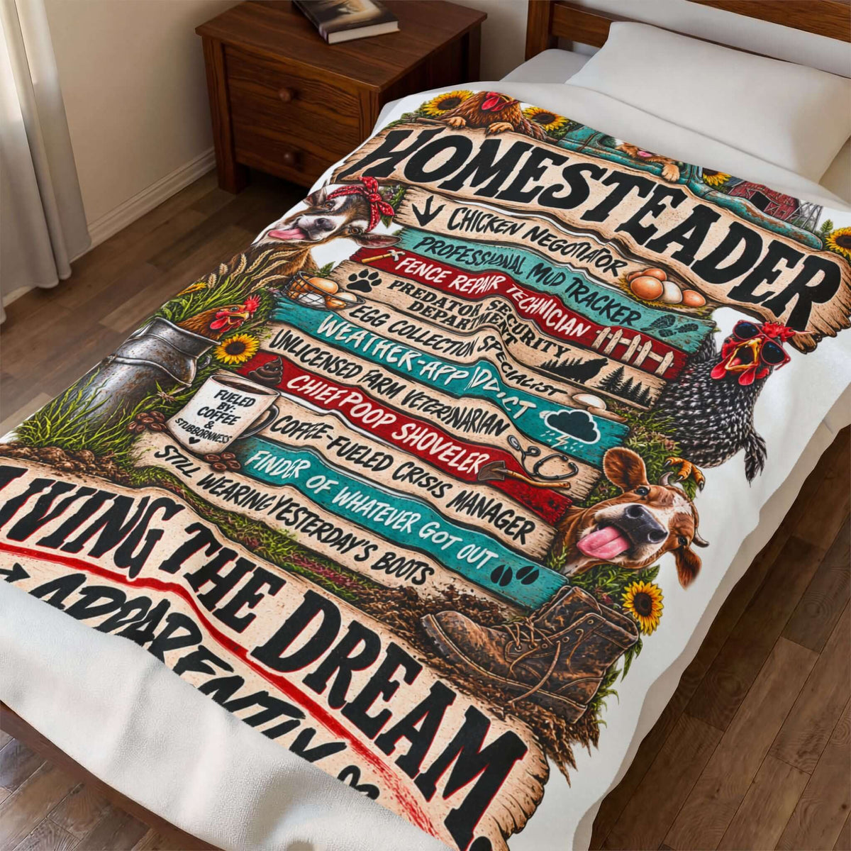 Homesteader Velveteen Plush Blanket