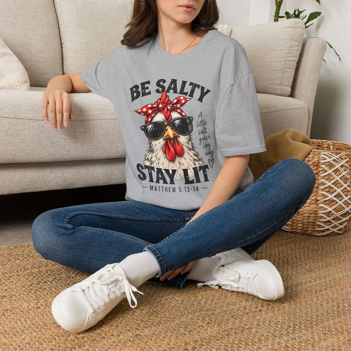 Be Salty Stay Lit Chicken T-Shirt