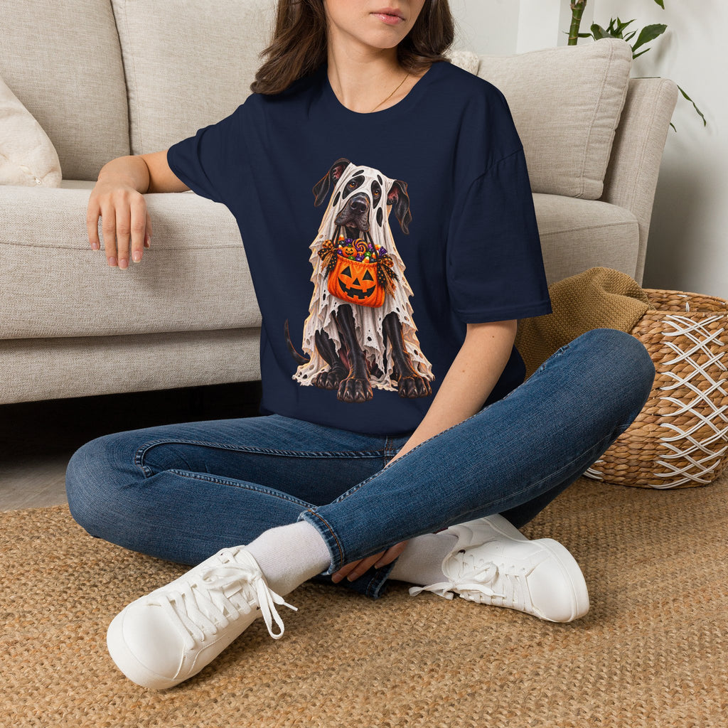 Halloween Dalmatian T-Shirt — Cute Dog with Jack-O’-Lantern Costume