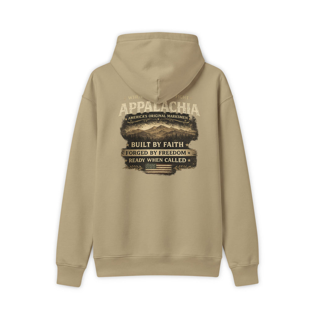 Appalachia Heritage Hoodie — "Built by Faith, Forged by Freedom" Pullover