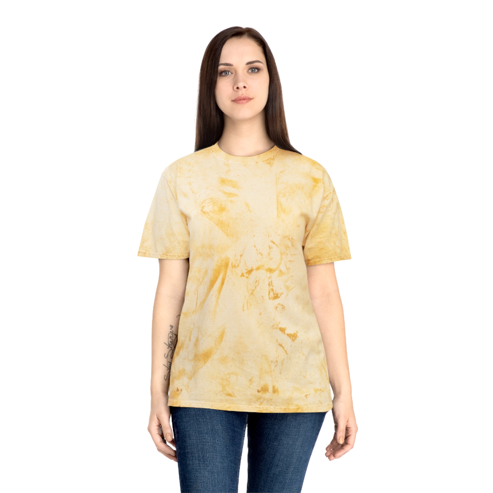 Christian Tie-Dye T-Shirt — "Jesus Saved Me, I'm Just Here for the Testimony"