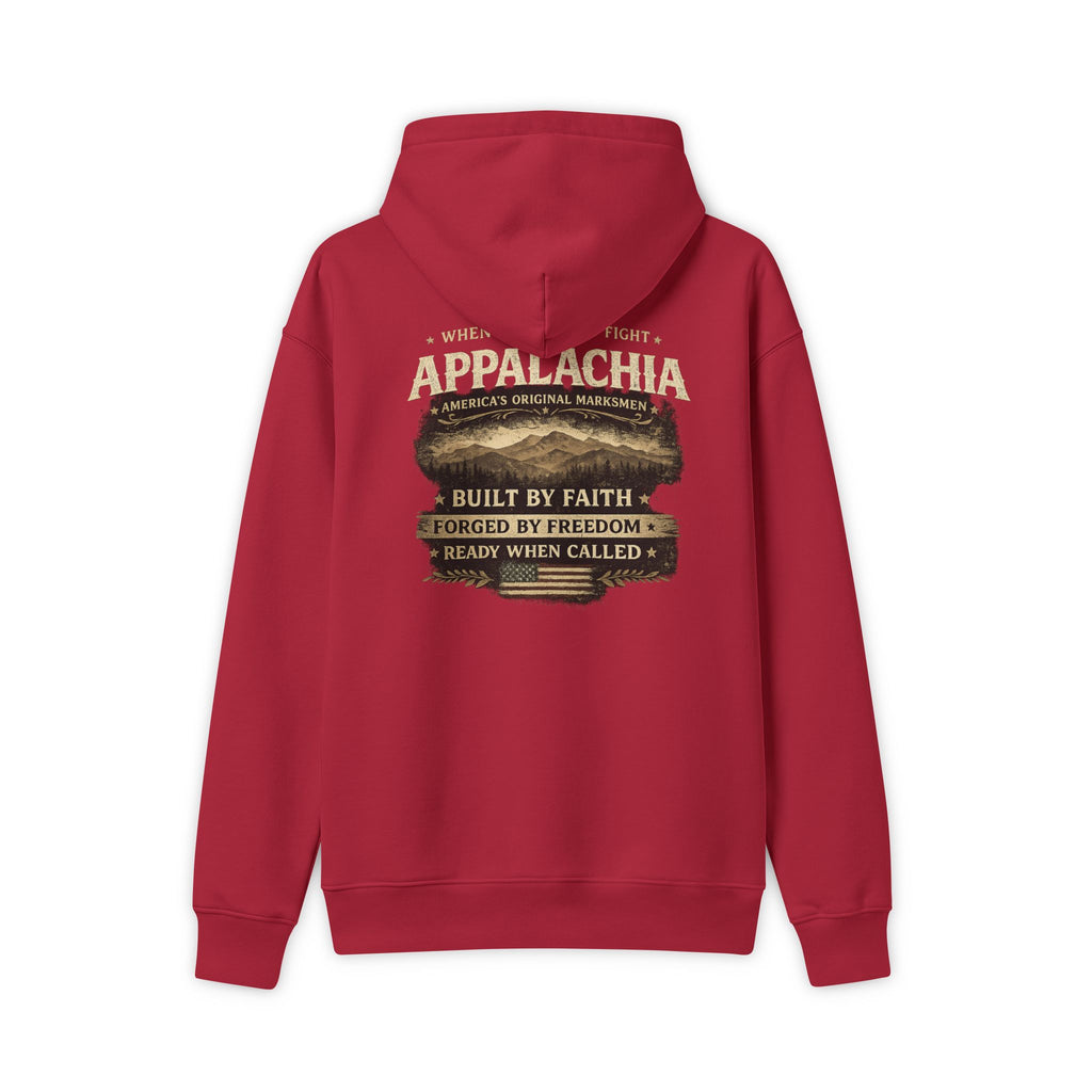 Appalachia Heritage Hoodie — "Built by Faith, Forged by Freedom" Pullover