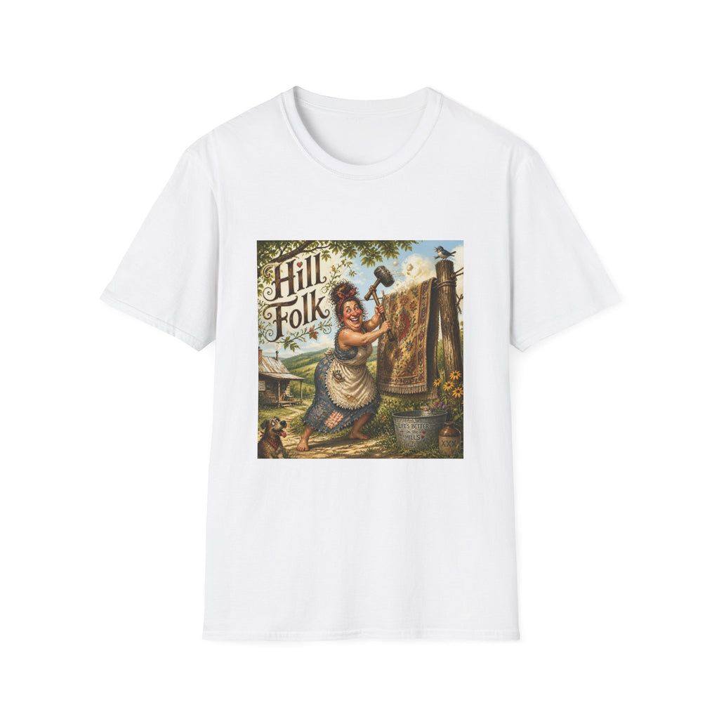 Hill Folk Graphic T‑Shirt — Ma cleaning rugs , Americana