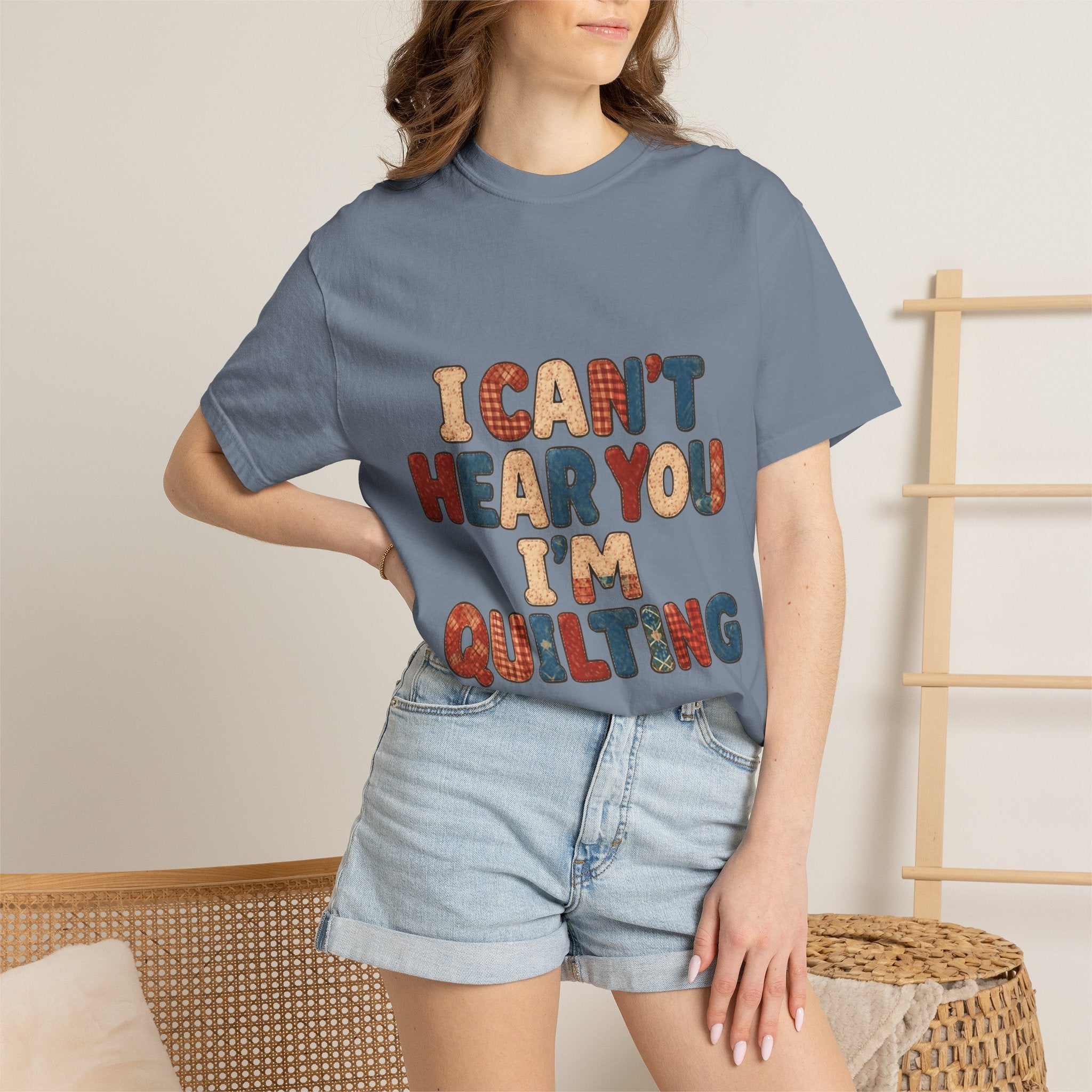 Quilting T‑Shirt - "I Can't Hear You I'm Quilting" Crafting Tee