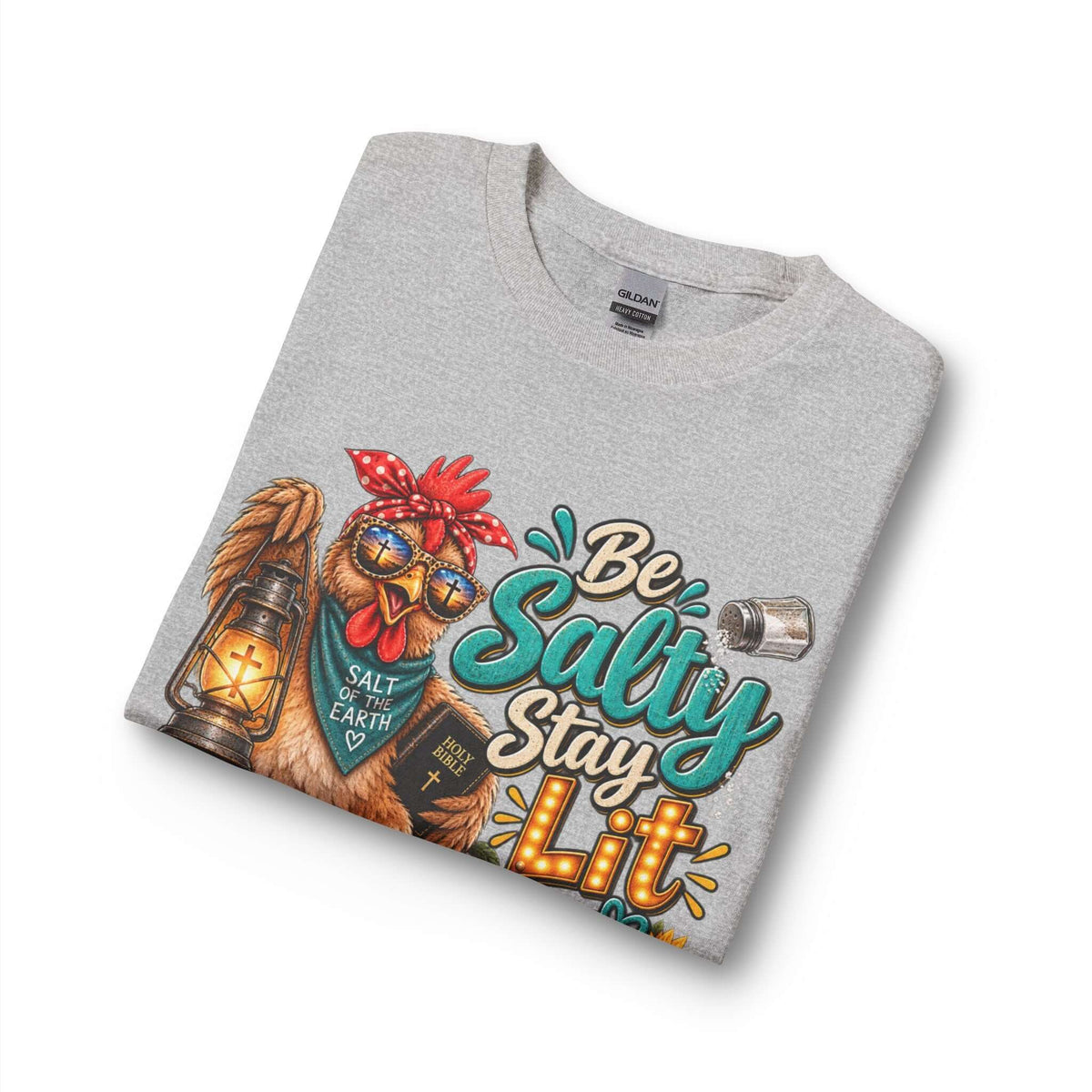 Be Salty Stay Lit Rooster Long Sleeve Tee