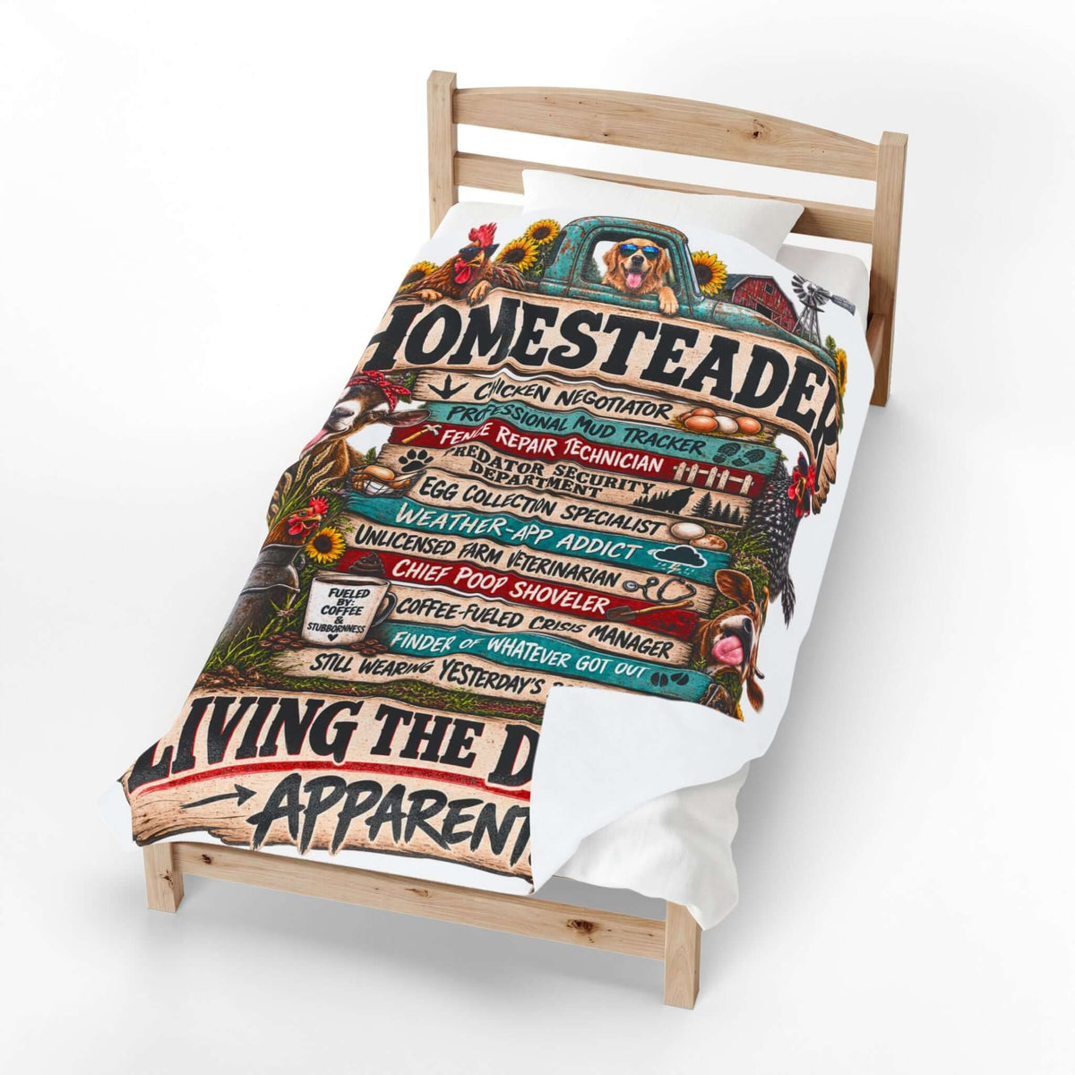 Homesteader Velveteen Plush Blanket