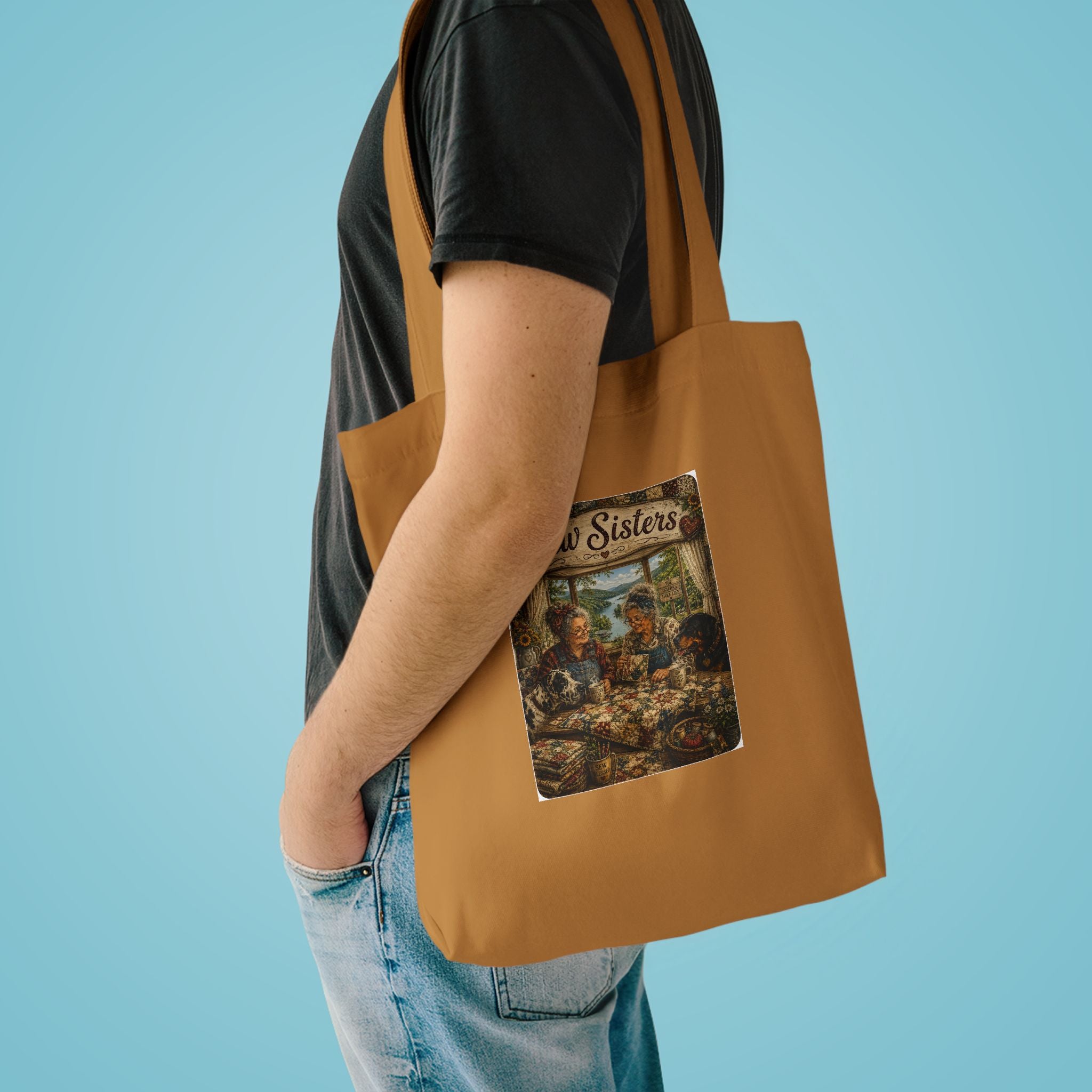 Vintage “Sew Sisters” Ozark MO Design Tote bag