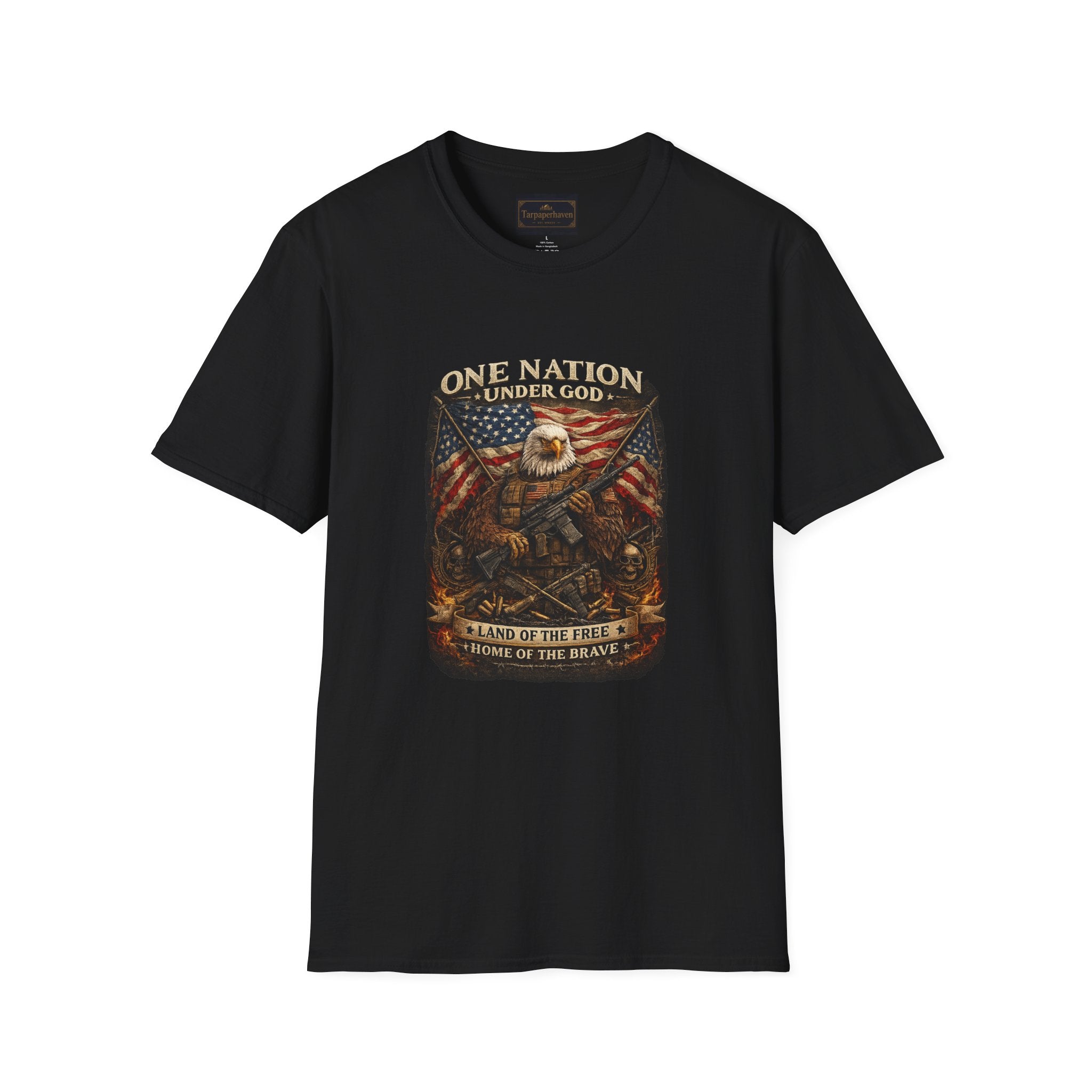 One Nation Under God Eagle T-Shirt — American Flag Patriotic Graphic Tee
