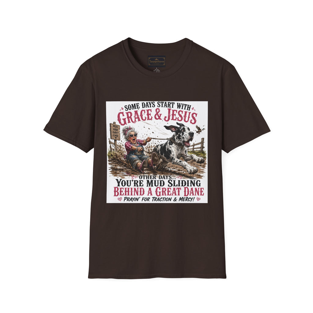 Christian Great Dane Mud-Slinging Graphic Tee