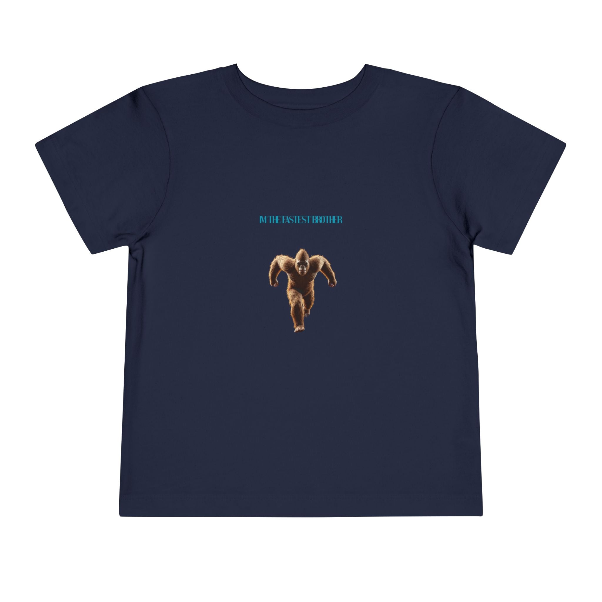 Toddler Tee with Running Sasquatch Print — Kids Shirt