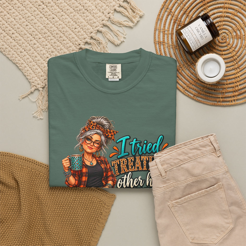 Graphic T-Shirt — "I Tried Treating Others How I Want to Be Treated" Retro Gen X Design