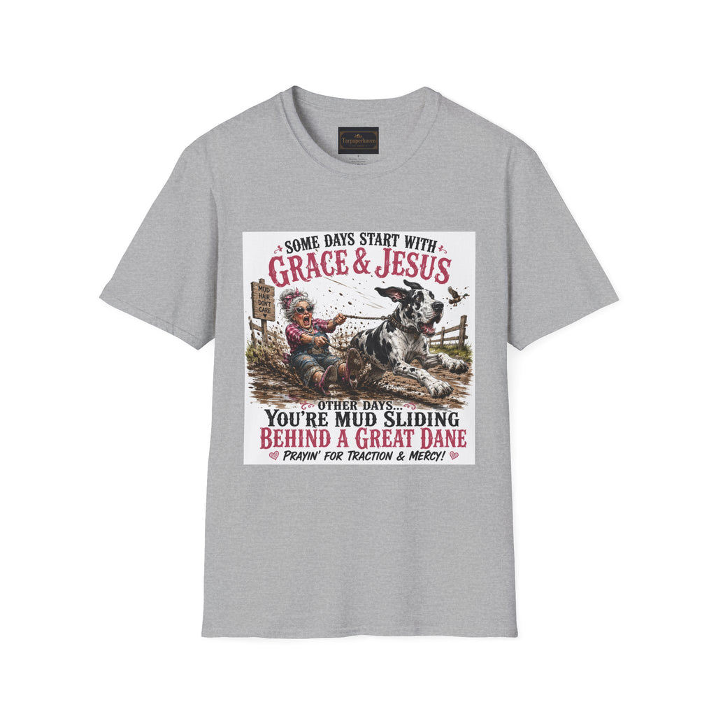Christian Great Dane Mud-Slinging Graphic Tee