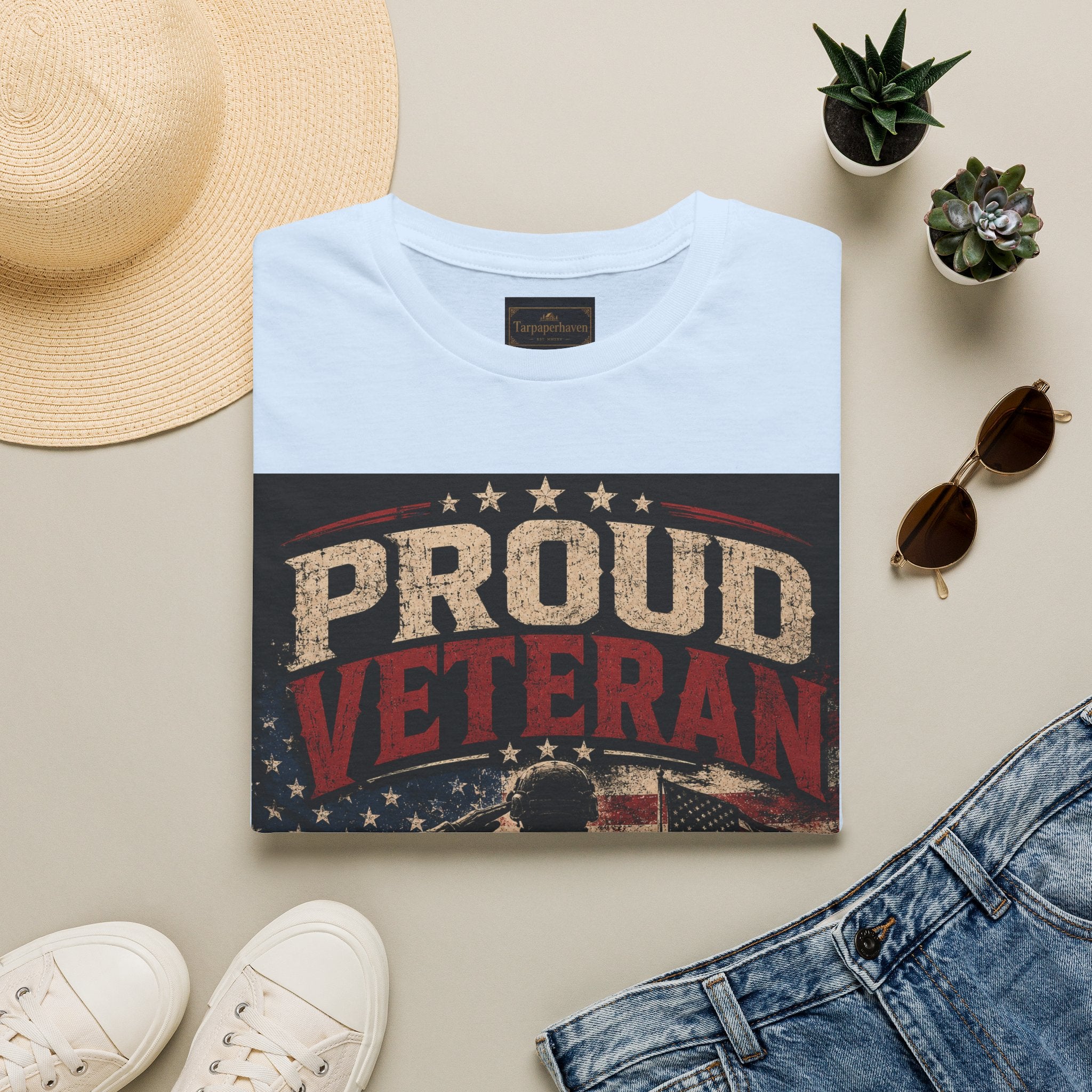 Proud Veteran T-Shirt — Patriotic Military Family Tee