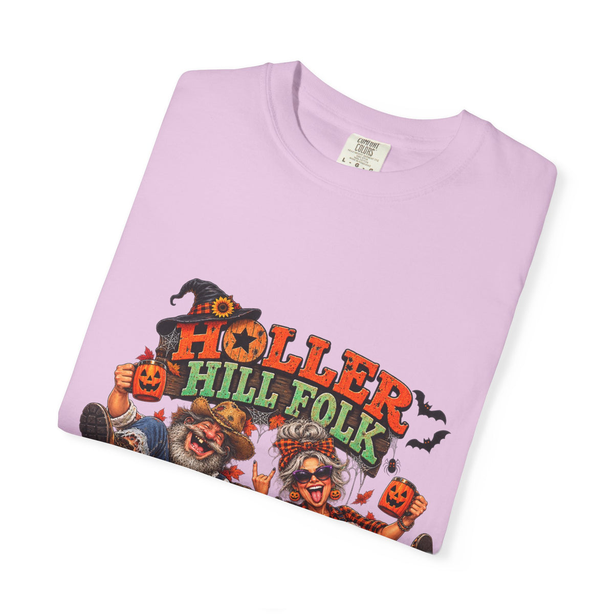 Halloween Holler Hill Folk T-Shirt — "Happy Halloween" Vintage Horror Design